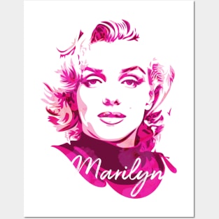 Marilyn Monroe Negative Space Posters and Art